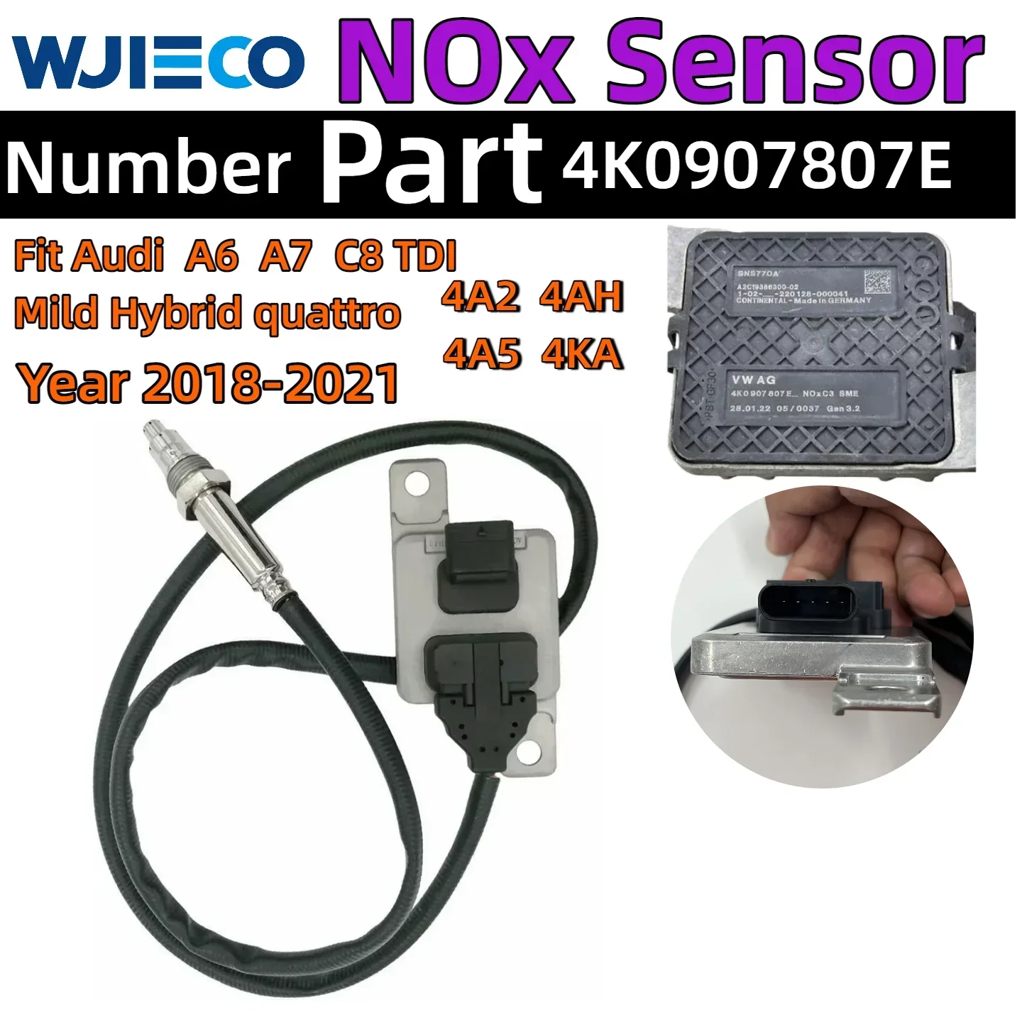 

4K0907807E Датчик оксида азота дизельного топлива NOx Sensor Audi A6 Allroad C8 A7 Sportback TDI Mild Hybrid quattro 4K0907807A