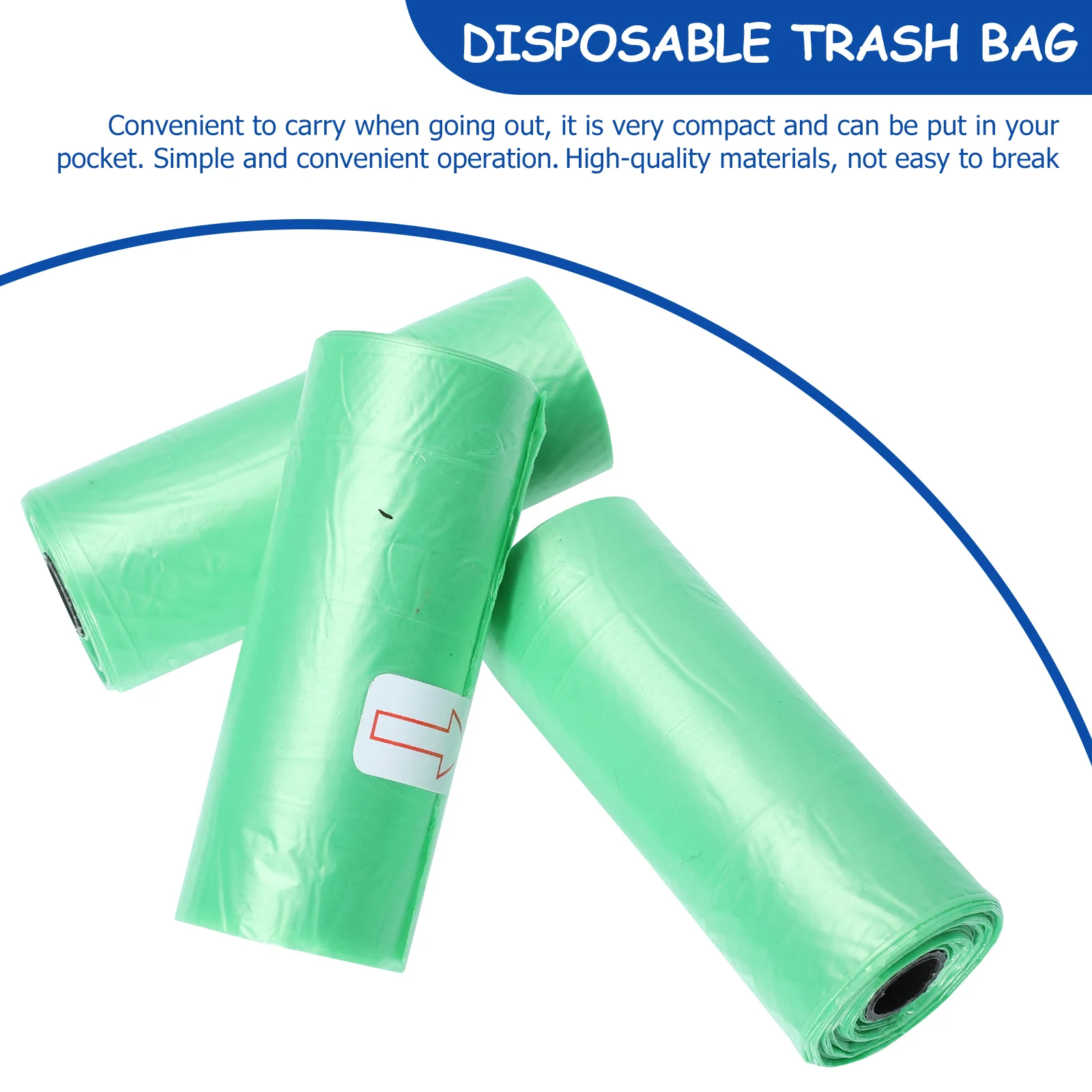 10 Rolls Disposable Infant Products Trash Bag Baby Litter Bags Diaper Supplies Garbage Storage