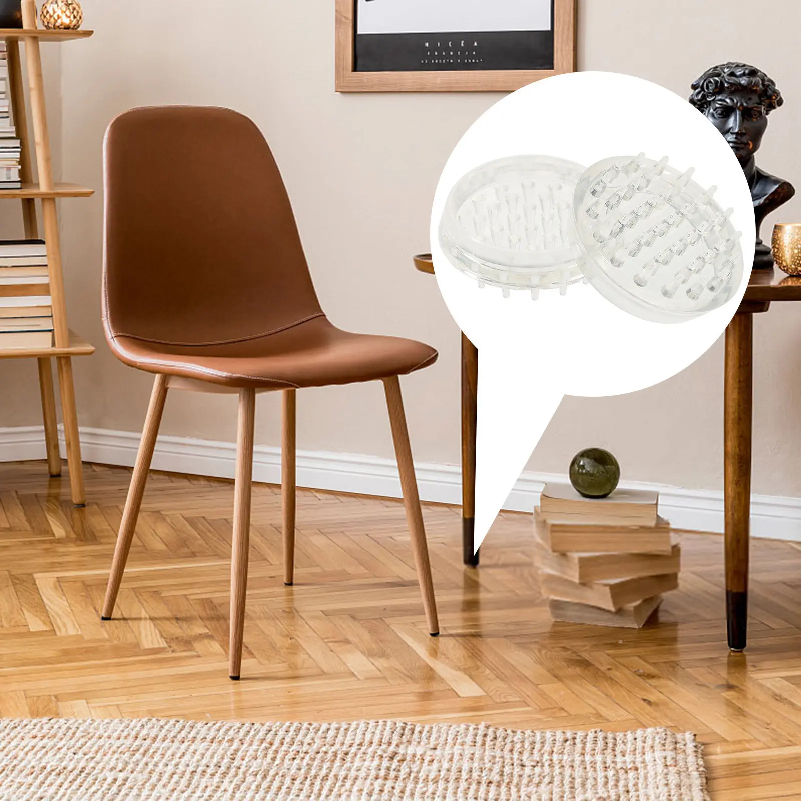 8Pcs Furniture Leg Covers Chair Sofa Desk Bed Floor Protectors Non Slip Hardwood Prevent Scratches Damage Noise
