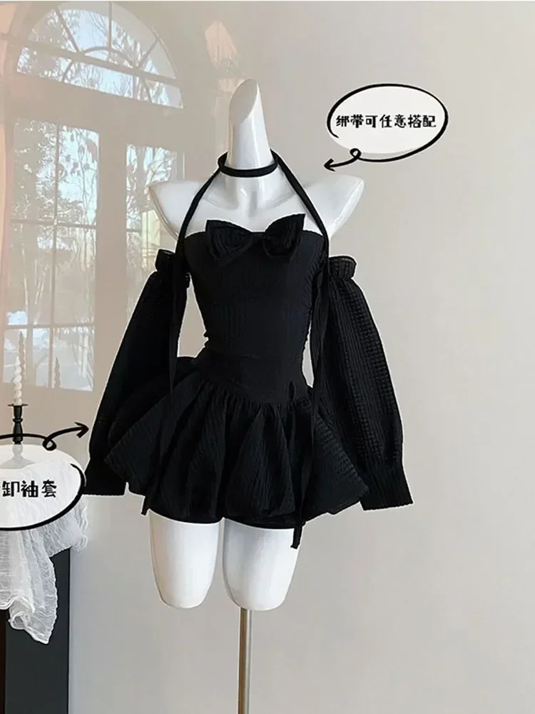 

Tube Top Dress New Two Piece Set Elegant 2-piece Sets for Women Two-piece Dress Korea Set 2000s Clothes Y2k Y2k Women's Clothing