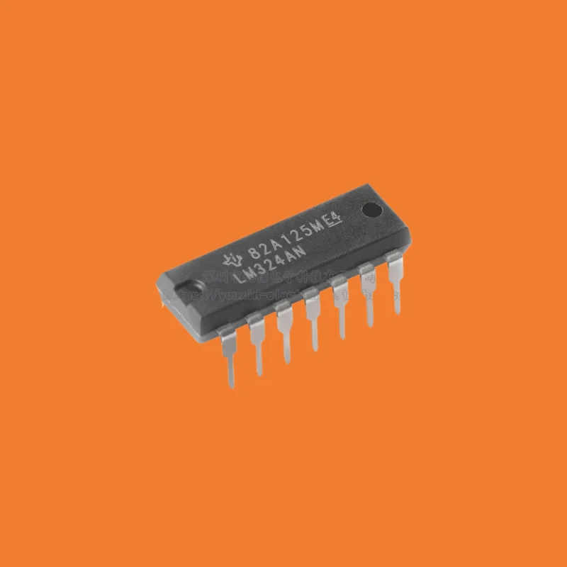 10PCS/original genuine direct insertion LM324AN PDIP-14 four-way operational amplifier IC chip