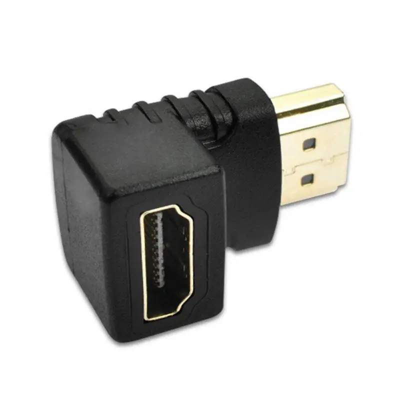 HDMI 90 degree right angle adapter 270 degree HDMI high-definition elbow adapter black