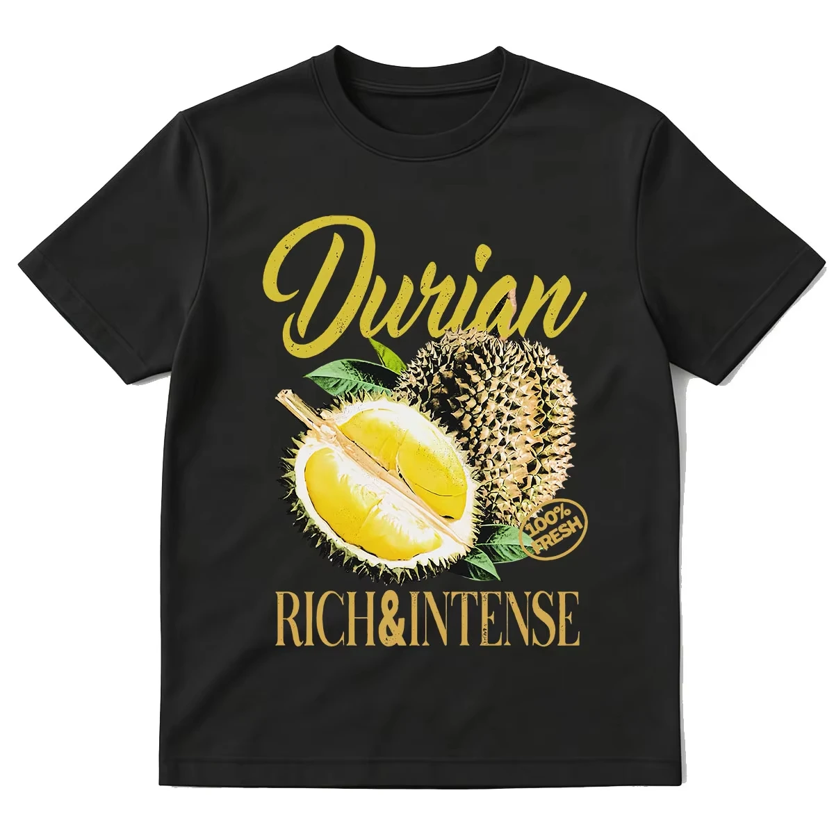 Vintage Durian Fruit Graphic T-Shirt Retro Tropical Food Tee Shirt 90s Y2k Exotic Southeast Asia King of Fruits Foodie T-shirts