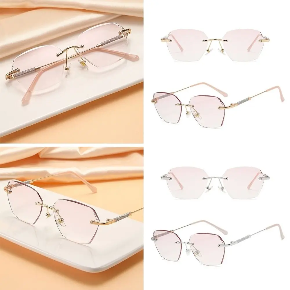 Blue Ray Blocking Anti-Blue Light Reading Glasses Glitter Frame Eye Protection Hyperopia Glasses Luxury Diamond Vintage