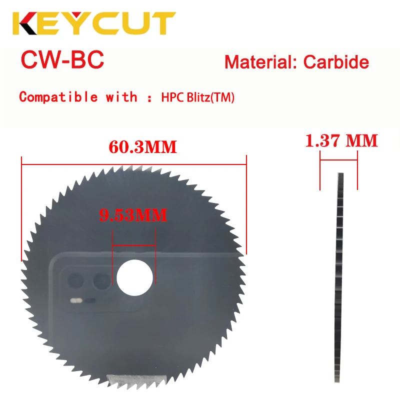 HPC Key Machine Cutter CW-BC Replacement Compatible with HPC Blitz 1200 Key Duplicator Machine Locksmith Tools