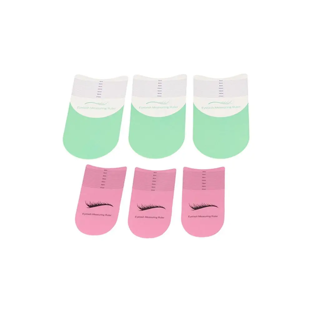 Herramientas de maquillaje de pestañas, regla de grado de rizador de pestañas, herramientas de belleza para cejas, regla de plantillas de pestañas, regla de longitud de pestañas