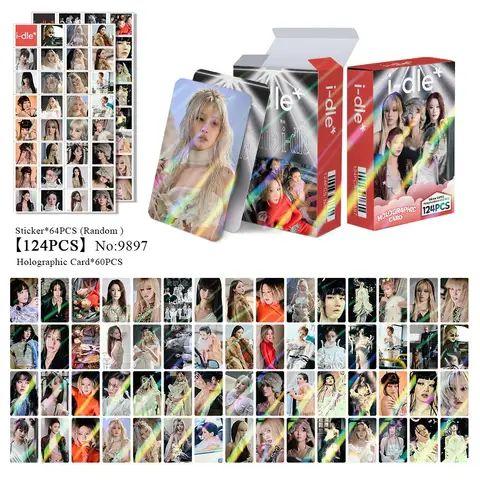 124/55 SZT. KPOP (G) I-DLE Album Card Album GIDLE Ye Shuhua MINNIE Drukowane Karty Zdjęciowe Karty LOMO Prezent Dla Dziewczyn Kolekcja