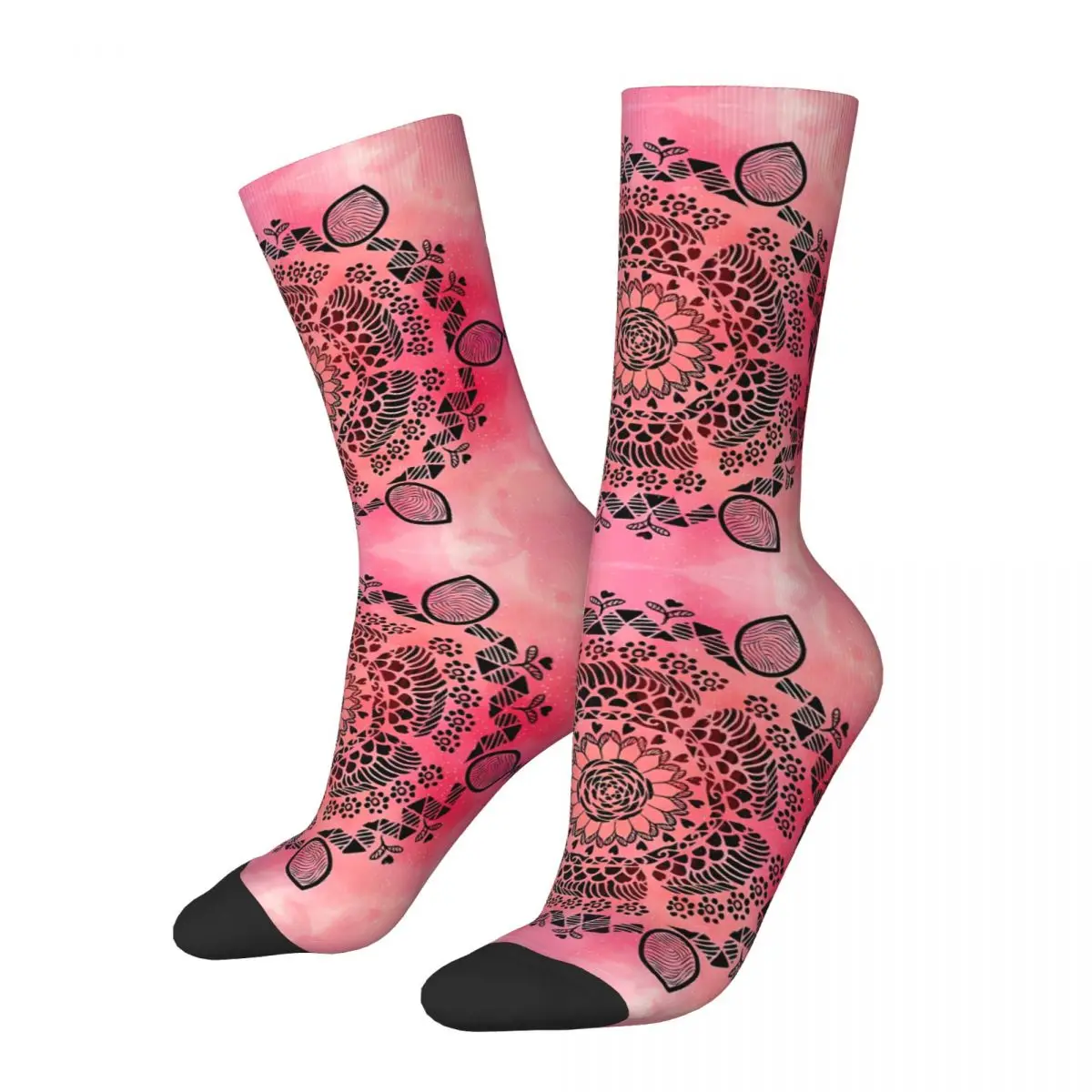 

Мандала Индийские геометрические цветы Носки с принтом Мужской полиэстер