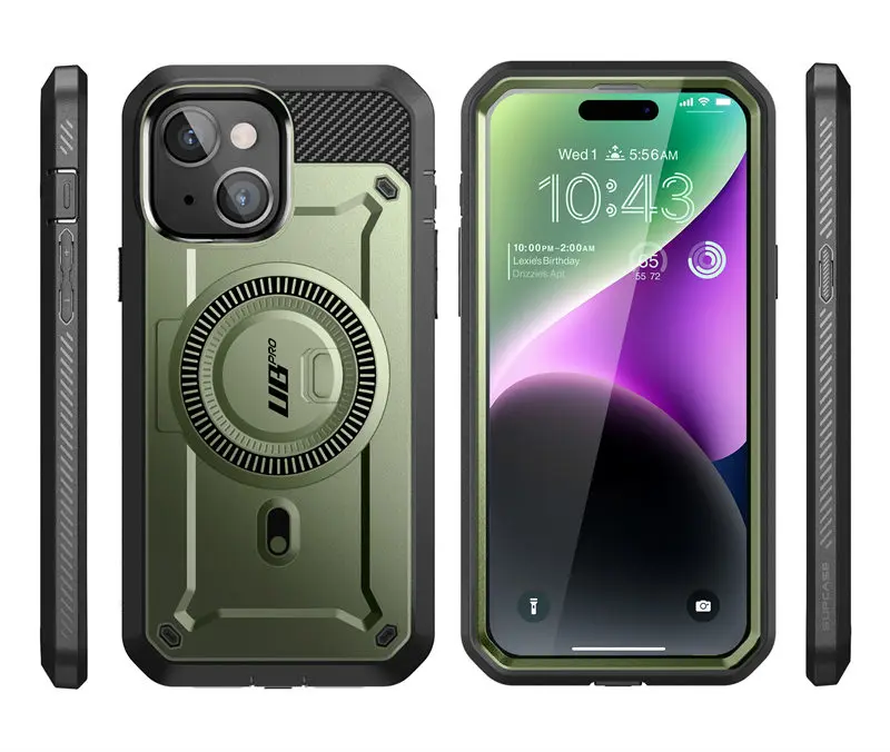SUPCASE for iPhone 15/14/13 Case 6.1 inch 2023 UB Pro Mag Full Body Rugged Case Cover with Built-in Screen Protector