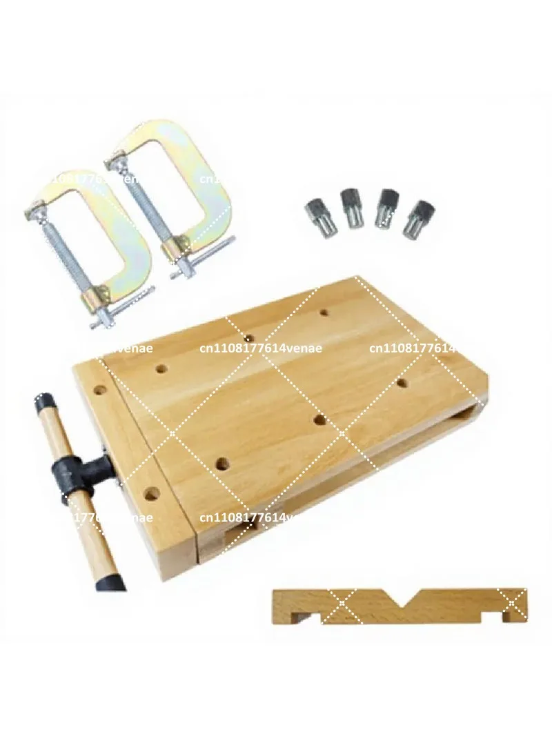 Small Woodworking Workbench Multi-Function Beech Solid Wood Manual Craft Table for Home Use
