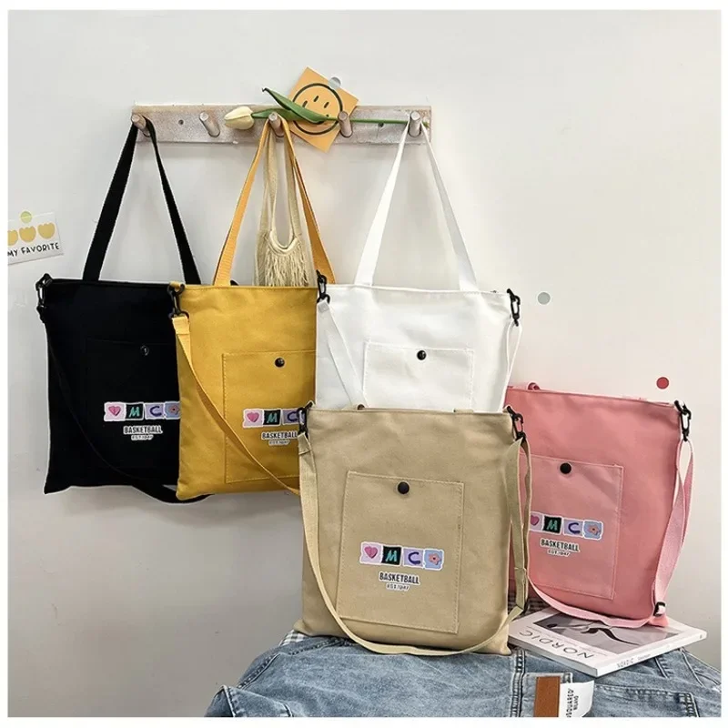 

Multi-purpose Canvas Bag, New Fashionable and Simple Single-shoulder Bag, Large-capacity Printed Fashionable Handbag