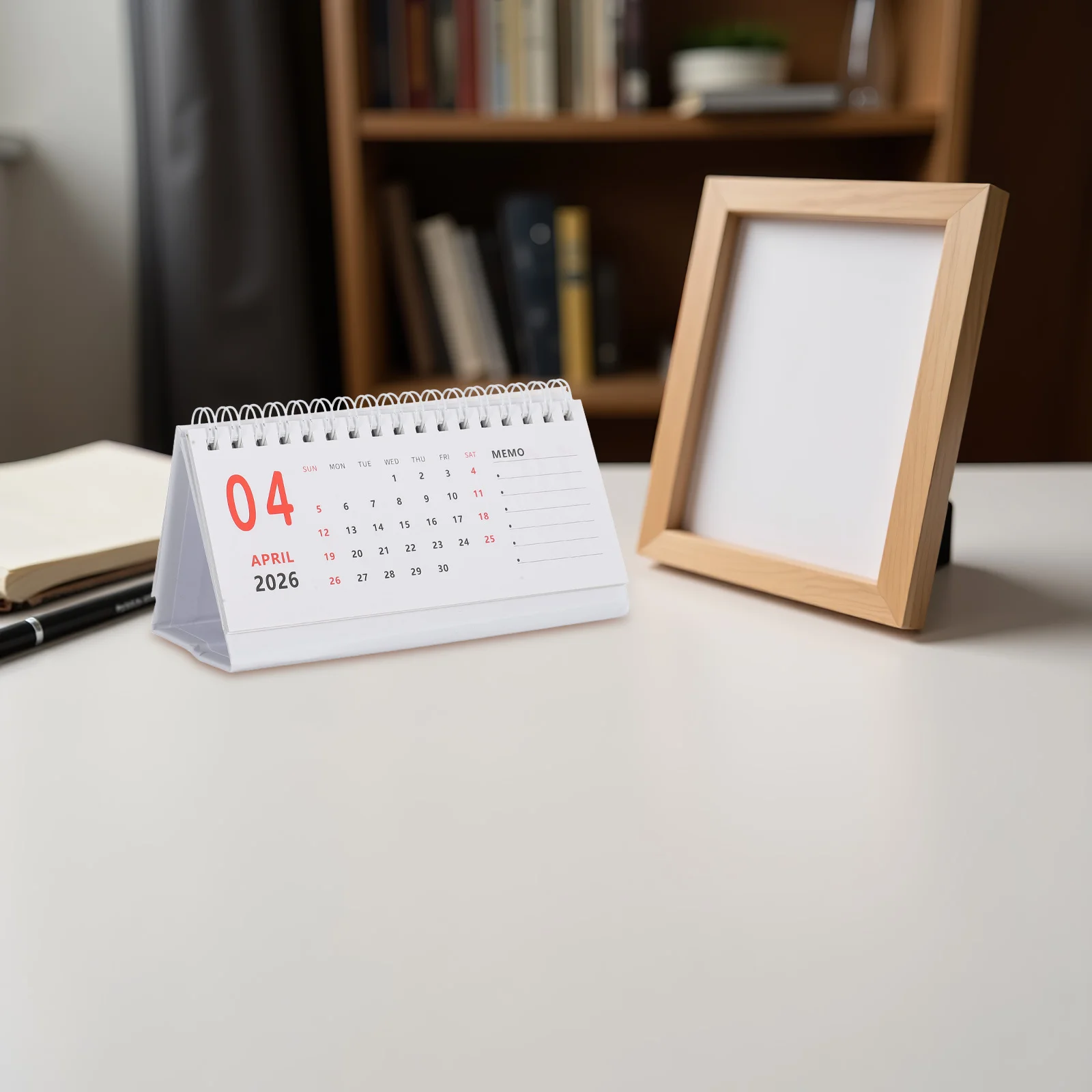 Мини-раскладной календарь на 18 месяцев, 2025-2026, настольный планировщик для домашнего офиса, школы, органайзер для планирования, настольный календарь 2026