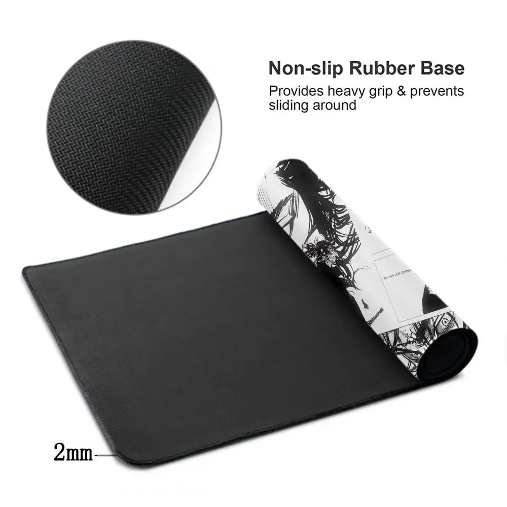 Samurai MousePad Computer portatile Wanderer Miyamoto Musashi Desk Pad Xxl Comic Mouse Pad PC Gamer Pad Accessori per giochi per computer