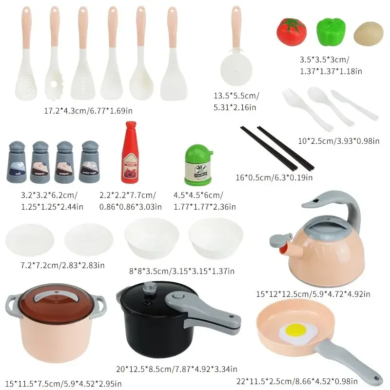 Mini casa de cozinha jogo de simulação para menino e menina, brinquedo infantil, corte de frutas, cozinha, brinquedo educativo, 32pcs