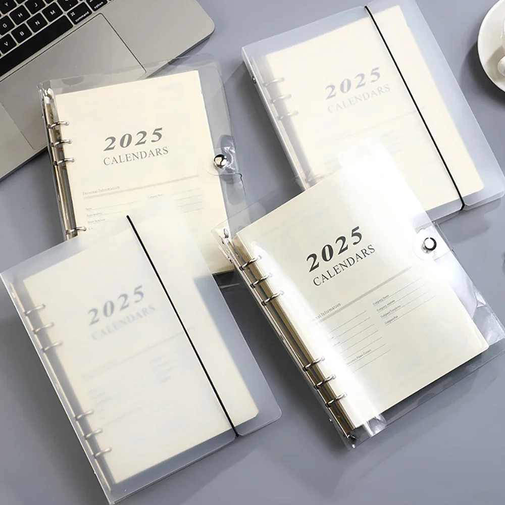 2025 Loose Leaf Binder Notebook A5 Inner Paper Journal Planner Refills Notepad Diary Agenda Organizer Office Supplies Stationery