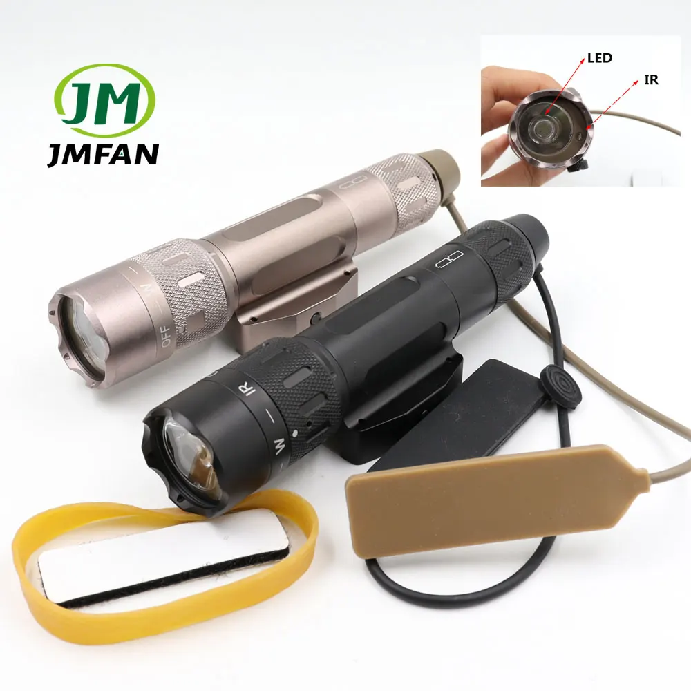 

Element Airsoft Torch WMX200 Tactical Scout Light Strobe/Infrared/White Lamp Dual Switch Hunting Flashlight Weapon Light NE04014