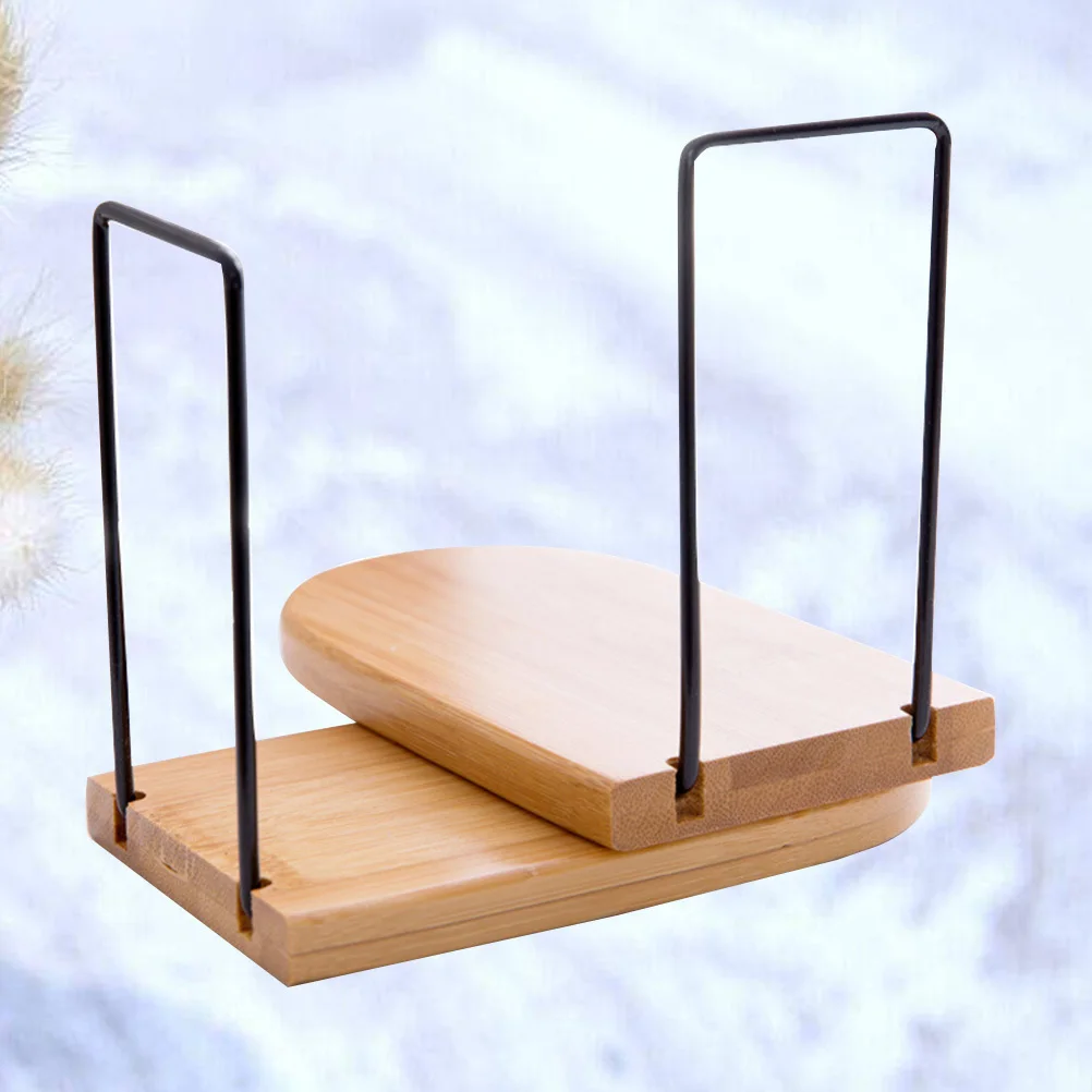 

2Pcs Bamboo Bookends Large Retractable Sturdy Book Organizer Desktop Book Storage Rack File Holder Office Home Study Supplies