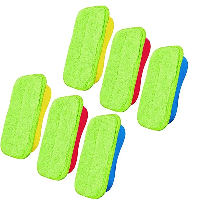 

6Pcs Washable And Reusable Microfiber Chalk Eraser Magnetic Chalkboard Dry Erase Detachable Chalkboard Eraser