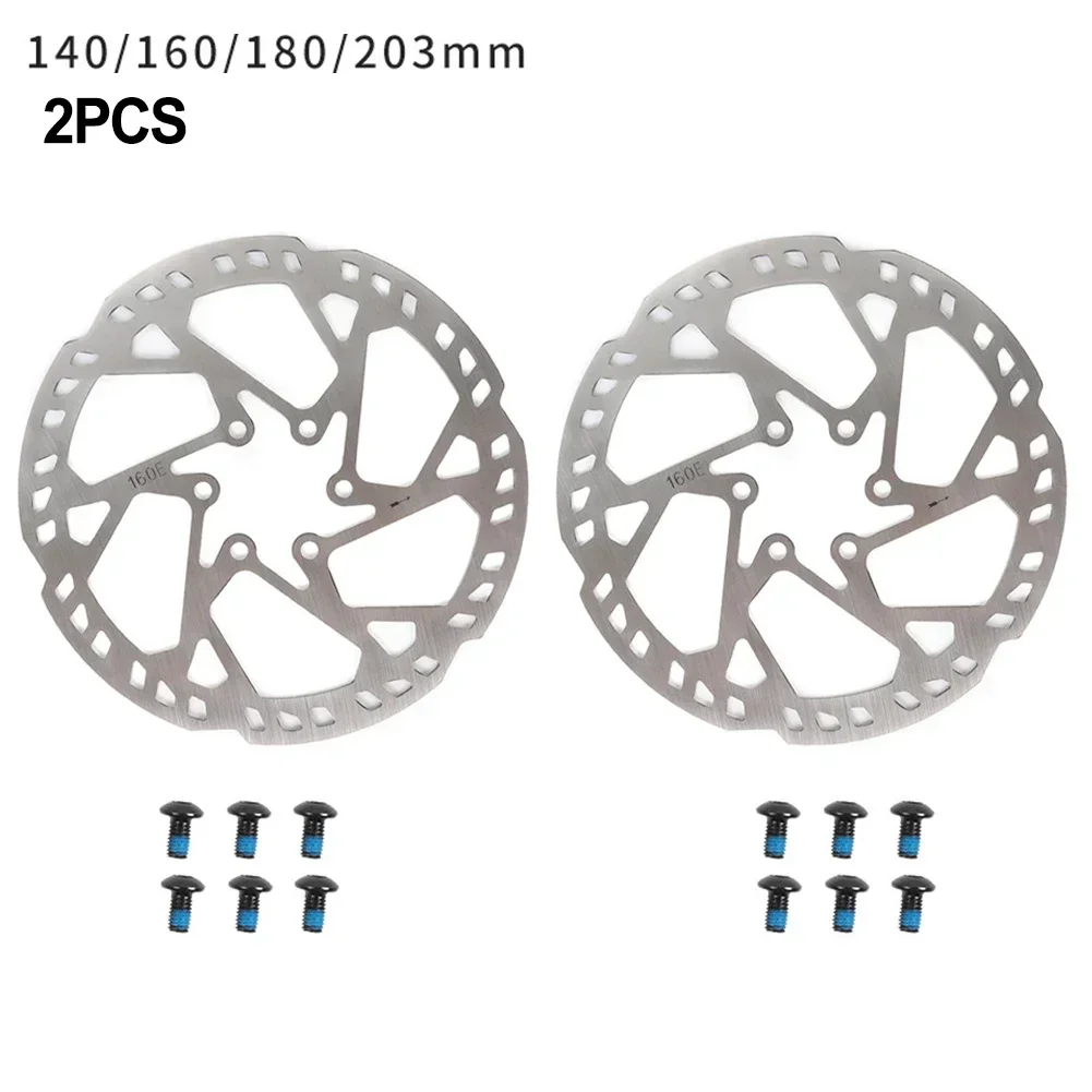 2PC Electric Bike Brake Discs Bicycle Brake 140mm/160mm/180mm/203mm Disc 2.3MM Thickness Brake Discs