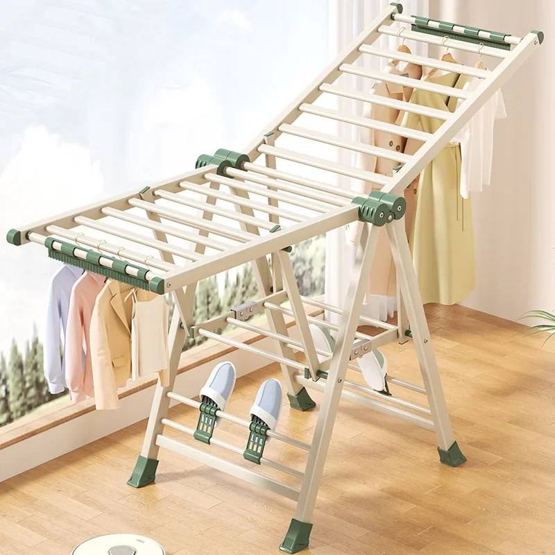 

Floor-to-ceiling Balcony Clothes Drying Rack Folding Clothes Rack for Outdoor Use Which Does Not Occupy Space Can Hang Clothes