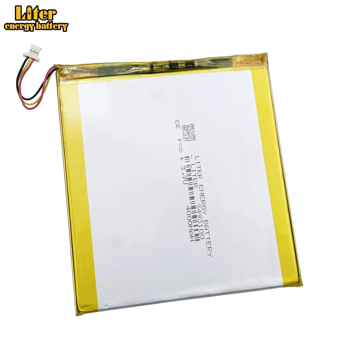 1.0mm - 3 Pin plug 3.7 V 3493100 3595100 4000mah Rechargeable lipo battery li ion polymer lithium battery tablet pc