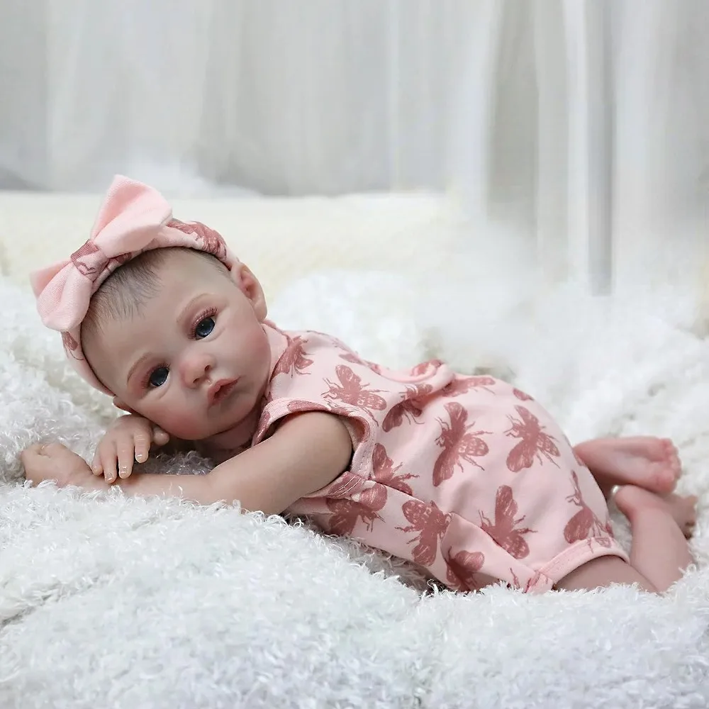 18 Inch Meadow Handmade Lifelike Reborn Doll Bebe Newborn Doll For Children Birthday Gifts