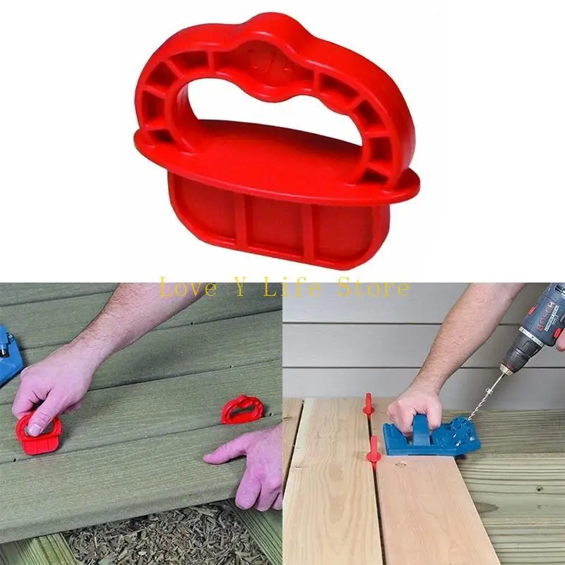 

L74C 12pcs Deck Jig Spacer Rings Marking Home Durable Distance Measure 1/4" Spacing DIY Tools Handheld Compact Easy Install