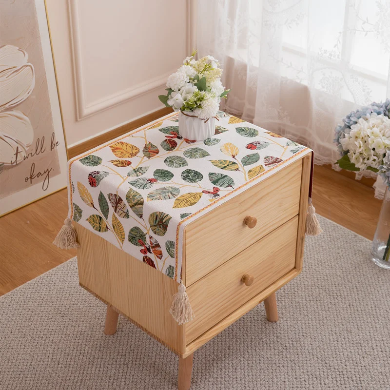 

High Quality American Jacquard Bedside Table Towel Microwave Refrigerator Washing Machine Covers Multifunctional Dust Cloth