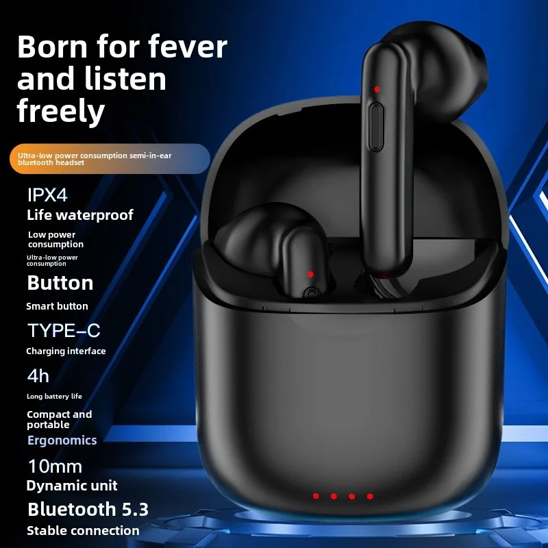 

Cross-border explosion J220 wireless Bluetooth headset semi-in-ear HD sound quality Bluetooth 5.3 gaming low latency