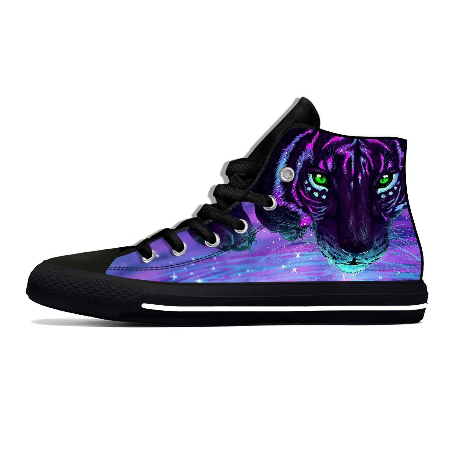 Fashion Casual Animal Tiger High Top Sneakers Mens Womens Teenager High Quality Canvas Sneaker Custom Built Couple Shoes image 4