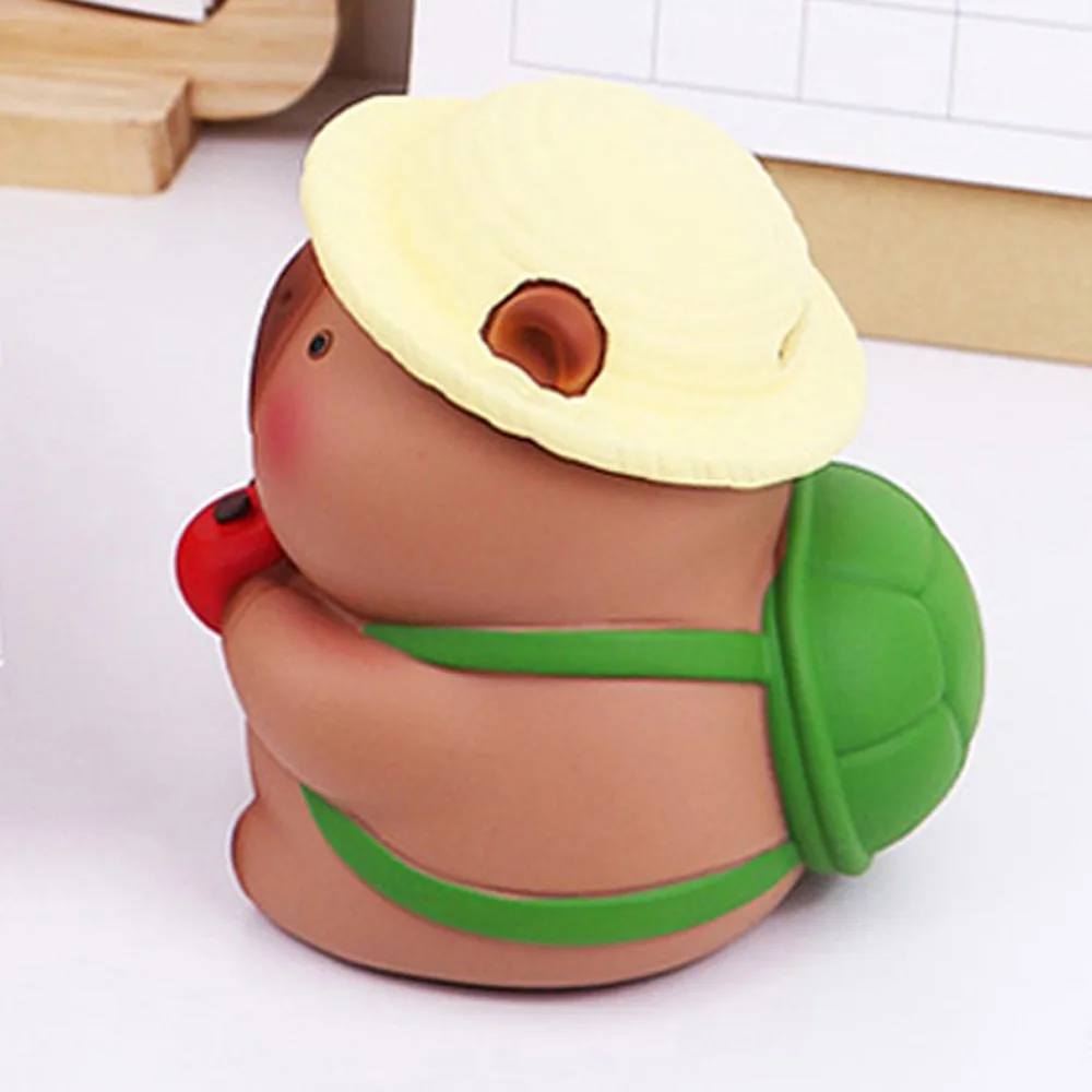 저금통 탱크 카피바라 돼지 저금통 대용량 장식 카피바라 돈 상자 만화 Collectible Capybara Kids Storage Box