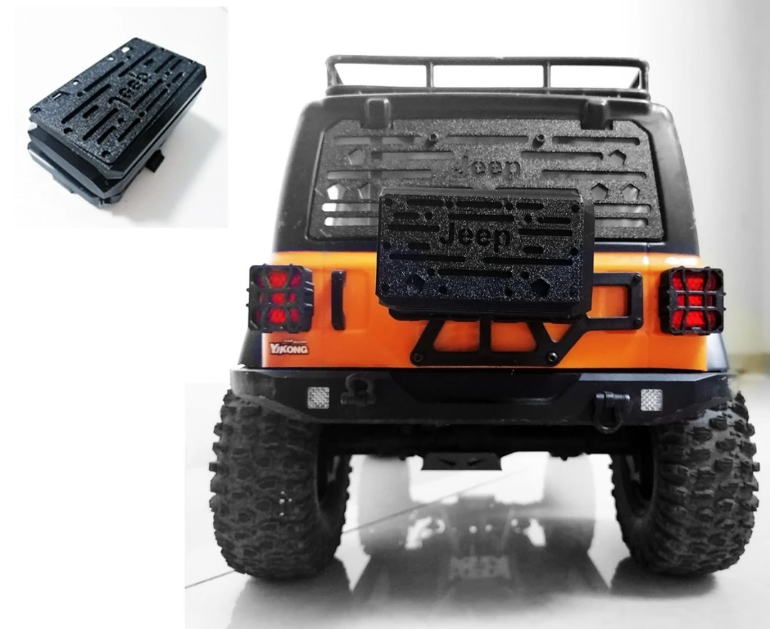 1/8 RC Scale Offroad Crawler DIY Custom Rear Door Extension Pack For YIKONG YK4082 Simulated Exterior Hobby Upgrade Accessories