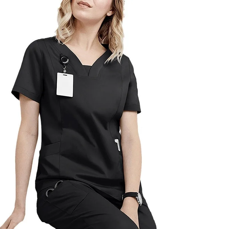 Stomatological Hospital Operating Room Wash Clothes Suit Doctor's Nurses' Clothes Beauty Salon Work Clothes Free Custom Logo