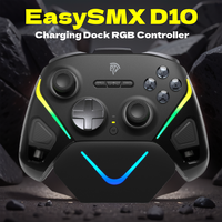 EasySMX D10 Wireless Gamepad Bluetooth Game Controller Compatible with PC/Switch/Phone/Steam, TMR Sticks, Charging Dock