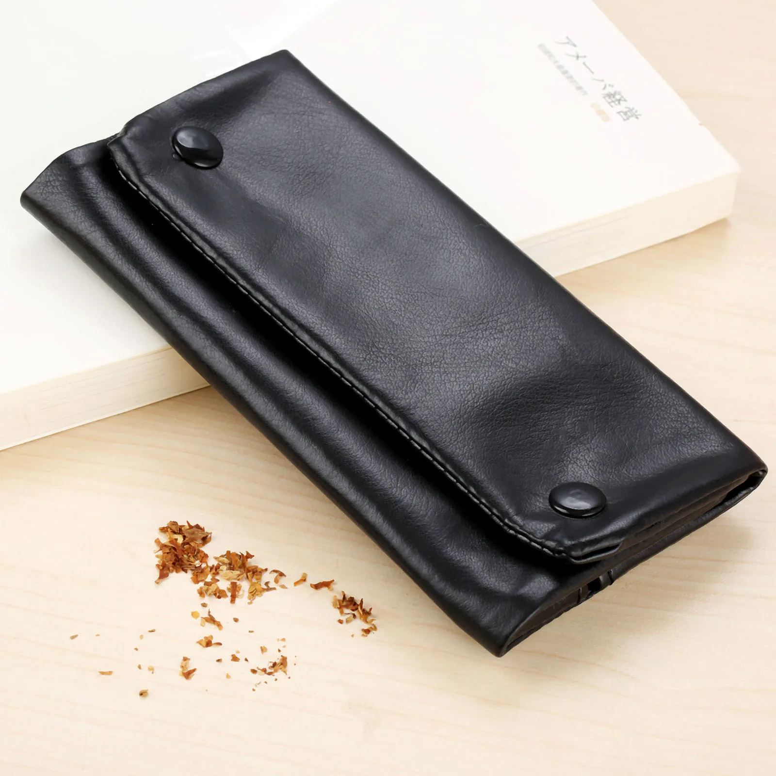 1pc składany PU Leather Tobacco Bag papieros Rolling Pipe etui portfel wskazówka uchwyt na papier akcesoria do palenia prezent dla mężczyzn