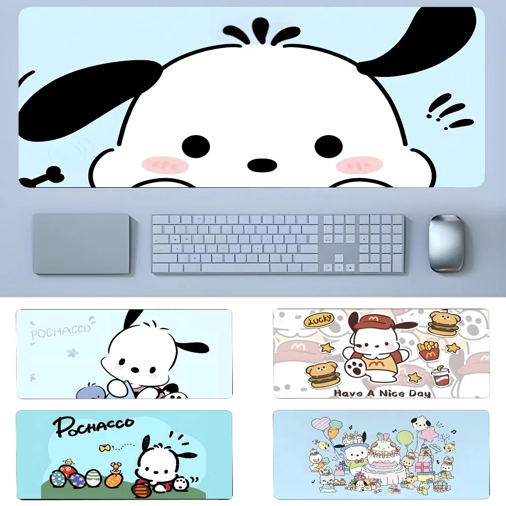 Cute P-Pochacco Dog Mousepad New Arrivals Large Gaming Mousepad L XL XXL Gamer Mouse Pad Size For Keyboards Mat