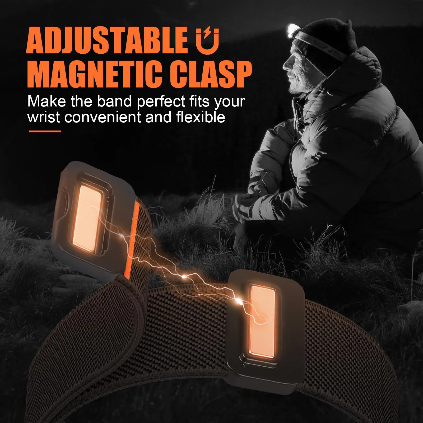 Магнитный нейлоновый ремешок для Apple Watch ultra 3 49 мм 44 мм 46 мм 45 мм 42 мм 41 мм 40 мм iWatch Series 11 10 9 8 7 6 SE 3 5 4 2 ремешок