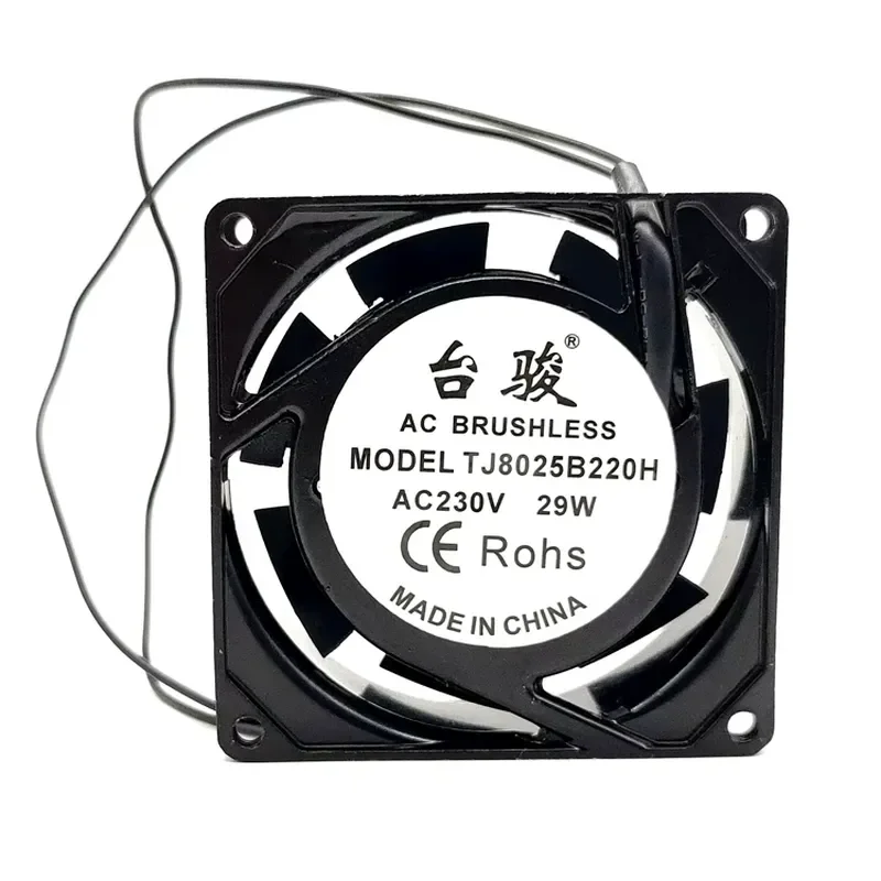 New Taijun Chassis Exhaust Radiator Fan for 220V 8cm 8025 Copper Wire Axial Flow Cooling Fan