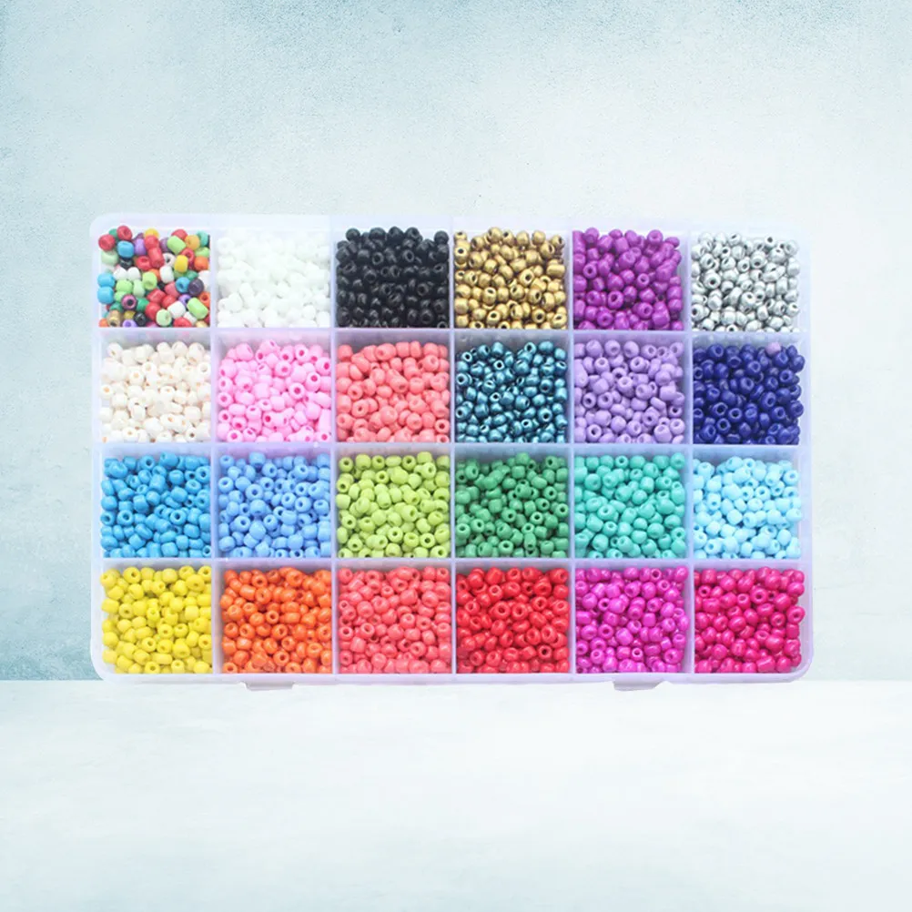 24 Color 4Mm Mixed Shape Loose for DIY Jewelry Making Handbag Door Window Decoration Unique Gift Crafting Supplies