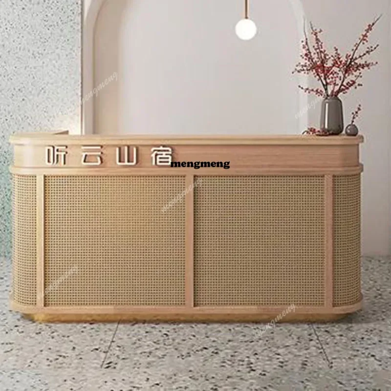 

European Luxury Office Reception Desk Modern Advisory Bar Counter Shop Reception Desk Minimalist Mostrador Postmodern Furniture