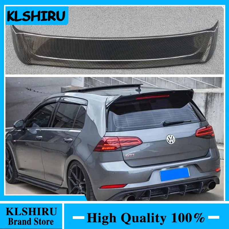 2013-2018 For Volkswagen Golf 7 MK7 TSi TDi GTI R GTD GTE OSIR Style Car Rear Roof Spoiler Rear Trunk Wing Lip By ABS