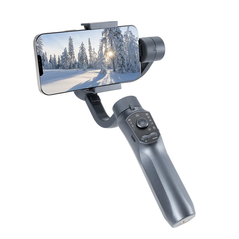 

2024 New Trend Handheld Gimbal Stabilizer for Smartphone Compatible with Different Phones Pictures Videos Vlog Film Record Maker