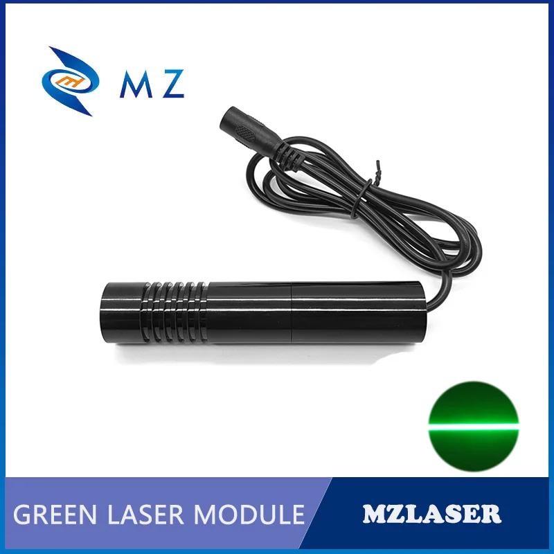 Imagem -05 - Linha Verde do Módulo do Laser com Adaptador Categoria Industrial Clara e Brilhante D22 mm 520nm 300mw 110 Graus Estabilidade Alta