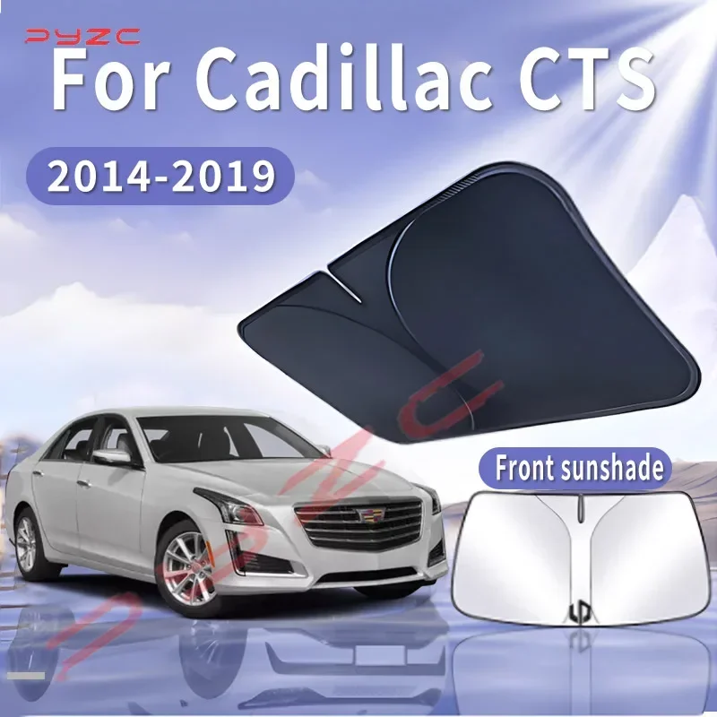 

Foldable Car Sun Visor For Cadillac CTS 2014~2019 2015 Front Windshield Sunshade Heat Insulation Summer Cooling Auto Accessories