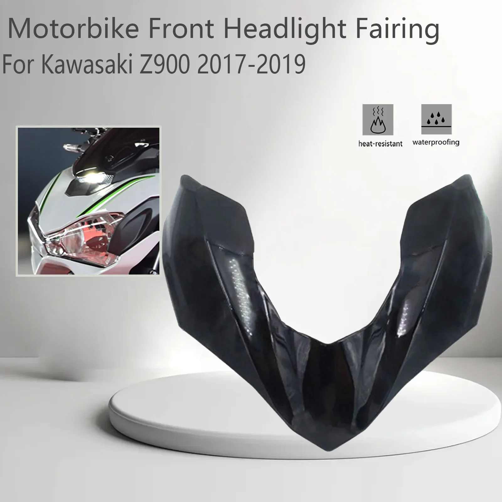 

Z900 Motorcycle Upper Front Headlight Cover Injection Head Lamp Fairing For Kawasaki Z 900 z900 2017 2018 2019 Accessories