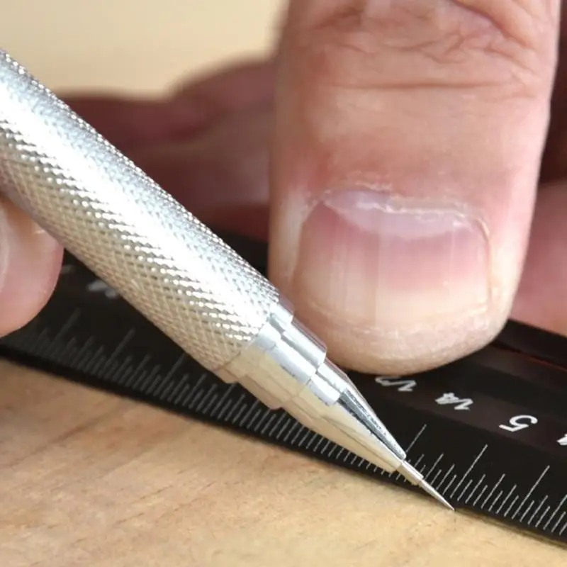 Punzón central automático 652F, punzón central con resorte acero, herramienta marcador central fuerza impacto