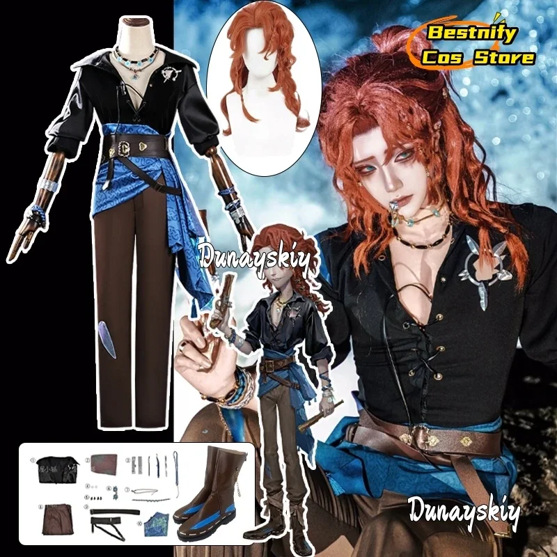 

CosplayGame Identity V Frederick Kreiburg Cosplay Costume 3xl Vintage Kaftan Trouser Set Frederick Kreiburg Roleplay Wig Shoe Pr