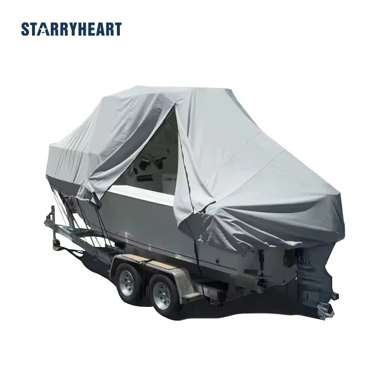 

Fabric Custom Anti-UV Jumbo 300D Polyester Boat Cover Waterproof Marine Boat Cover