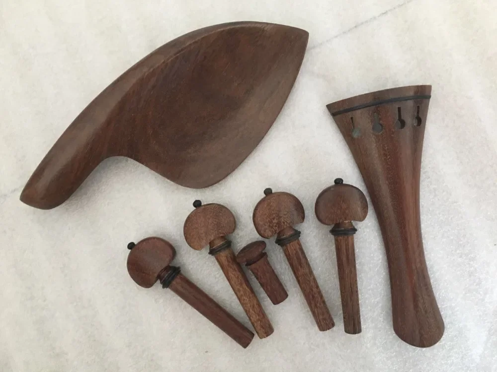 

nice sandalwood violin fittings 4/4 size one set