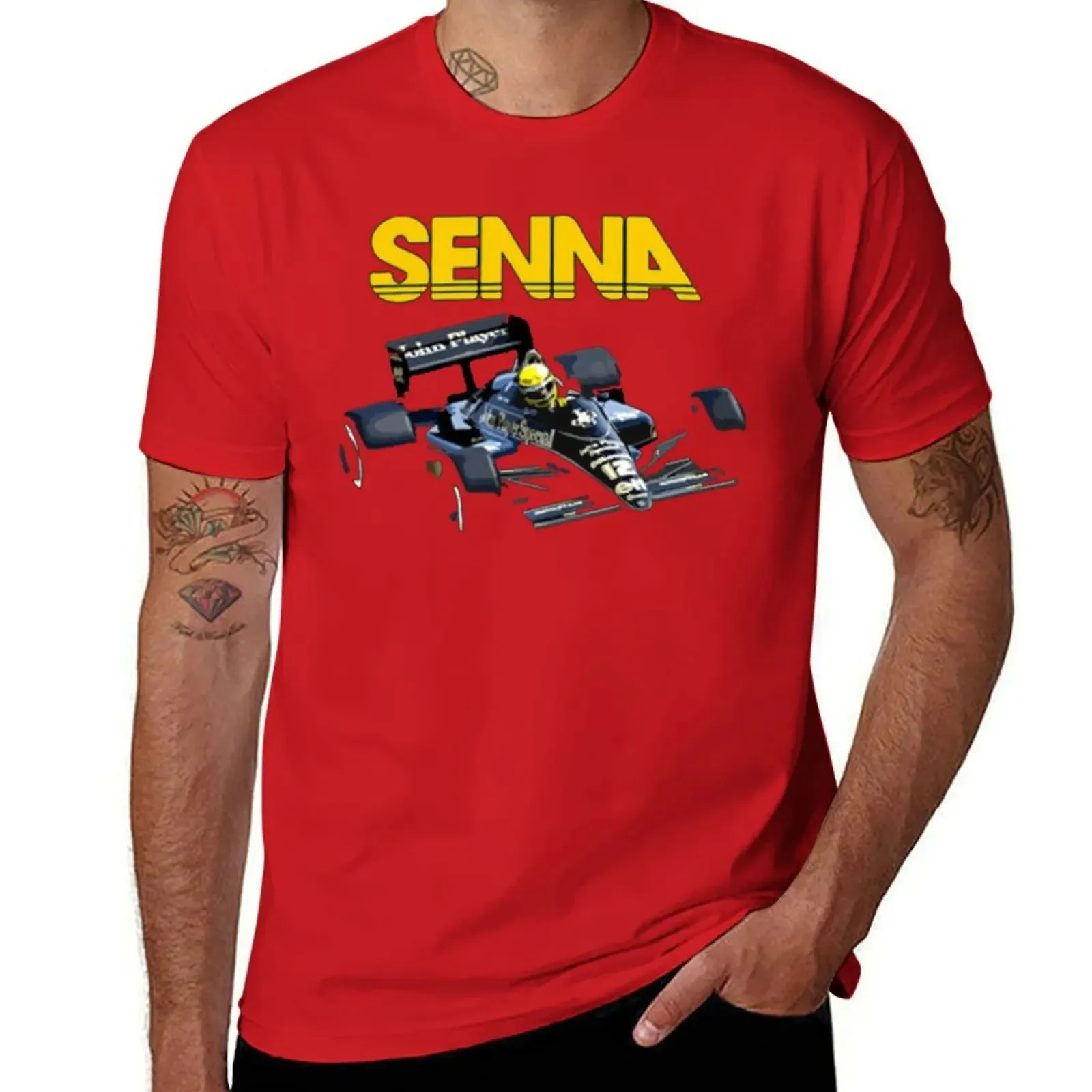 2024  Ayrton Senna F1 Race Raer 2 T-shirt Fresh Move T-shirts Graphic Cool Home Novelty USA Size